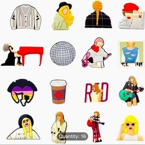 Taylor Swift Shoe Charms Lot #2 | Croc Charms & Jibbitz